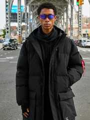 Удлиненная парка Alpha Industries Long Puffer Parka Black (Черная)