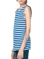 Купить майку-тельняшку для девочки - Магазин тельняшек.ру 8-800-700-93-18Детская майка-тельняшка ВДВ (голубая полоса) в Магазине тельняшек