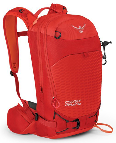 Картинка рюкзак горнолыжный Osprey Kamber 22 Ripcord Red - 1