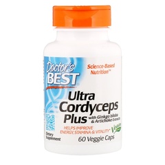 Doctor's Best, Ультра кордицепс плюс, 60 растительных капсул