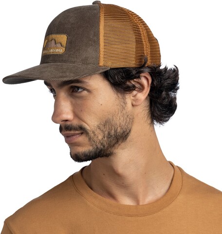 Картинка кепка Buff Explore Trucker Cap Rhoes Brown - 4