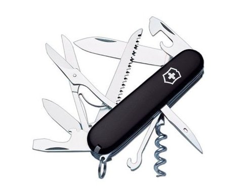 Складной нож Victorinox Huntsman Black (1.3713.3) 91 мм., 15 функций, цвет чёрный - Wenger-Victorinox.Ru