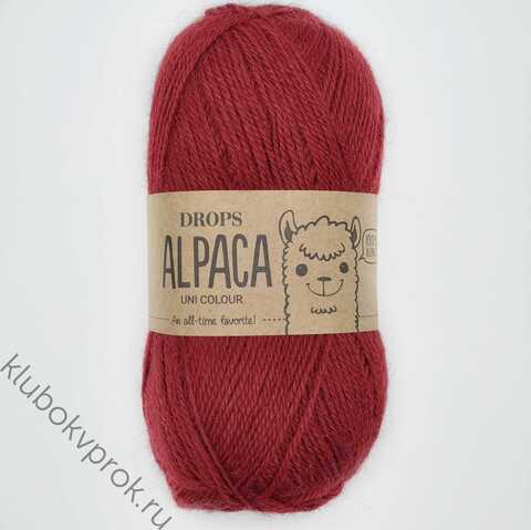 DROPS ALPACA UNI COLOUR 3900, Красное вино