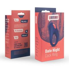 Синее эрекционное кольцо RRRING Date Night Cock Ring - 