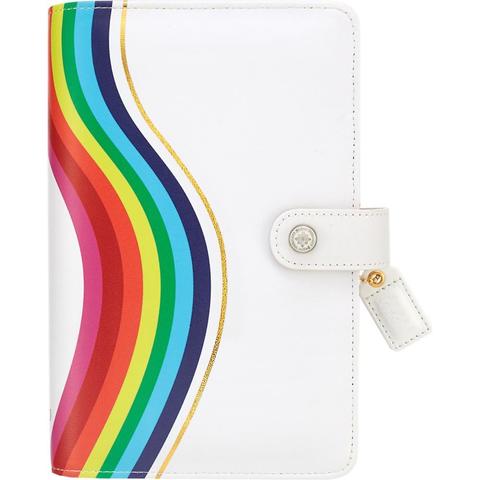 Планер Color Crush Faux Leather Personal Planner Binder- by Websters Pages (БЕЗ внутреннего наполнения)- Rainbow