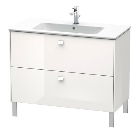 Duravit Brioso Тумба напольная под раковину 1020х479х683 мм, с 2 выдвижными ящиками, цвет белый глянц 22 (для 233610) BR440302222