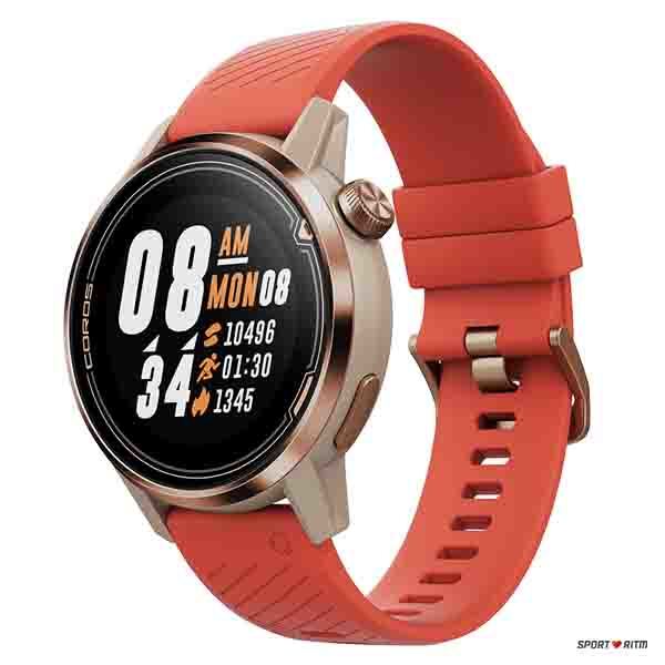 Силиконовый ремешок Coros Apex 46mm / Apex Pro Coral Orange