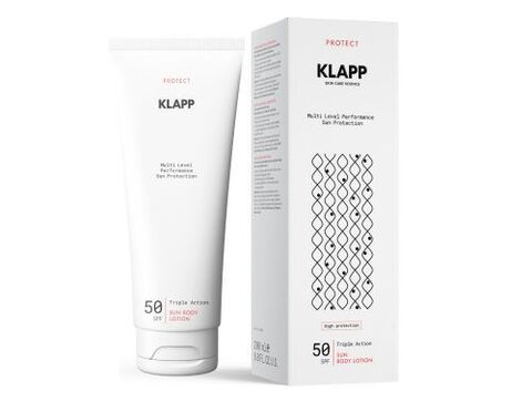 KLAPP Cosmetics Солнцезащитный лосьон для тела SPF50 New 200 мл. |