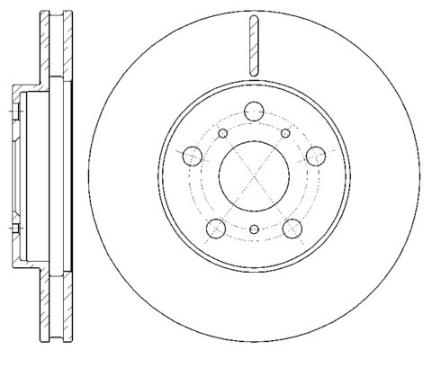 Диск тормозной вентилируемый G-brake  GR-02597