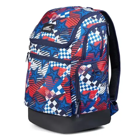 Рюкзак Speedo TEAMSTER 2.0 35L AU MULTI STARS BLUE/RED