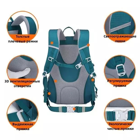 Картинка рюкзак туристический Nevo Rhino 9067-NW Grey - 9