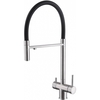 Смеситель ABBER Wasser Kreis AF81141 для кухни с подключением фильтра и выдвижной лейкой, хром
