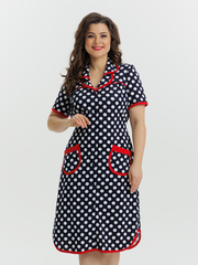 4572 Халат на пуговицах