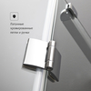 Roca MP3416012M METROPOLIS  Дверь распашная 1600X1950, прозрачное стекло, профиль хром