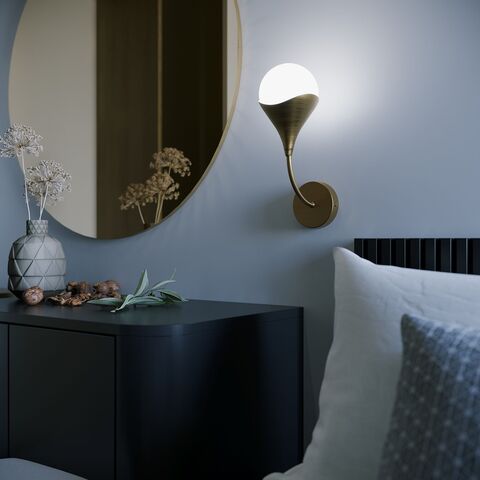 Настенный светильник Eurosvet Calyx 60168/1 латунь