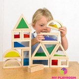 Большой конструктор Сенсорные блоки (Sensory blocks), 16 деталей 8