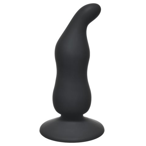 Чёрная анальная пробка Waved Anal Plug Black - 11 см. - Lola Games First Time 4104-03Lola