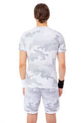 Футболка теннисная Hydrogen Tech Camo Tee - camo black/white