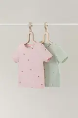 фуфайка для новорожденных  К 301156-2уп/клубничный мусс,ландыши