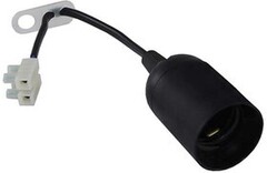 Патрон электрич. E27 подвесной термопластик с клеммной колодкой 4А 250В