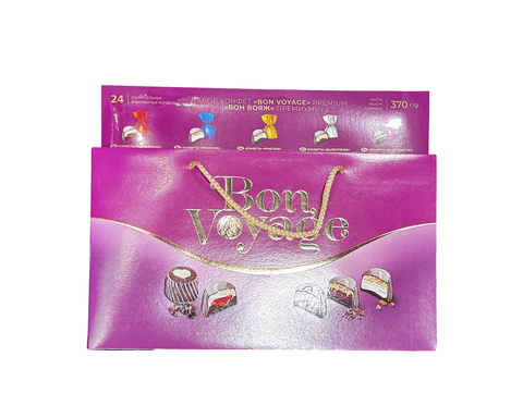 Набор конфет Bon Voyage Premium Арт.103/Ф Фиолетовая коробка 370гр*6шт