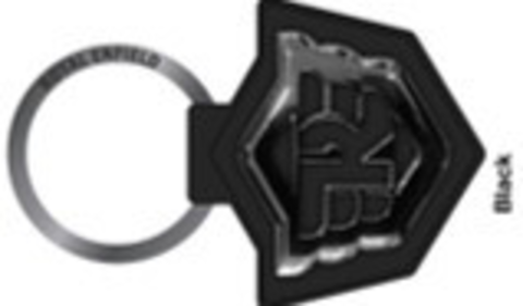 Брелок для ключей карабин WING LOGO STENCIL KEYCHAIN BLACK