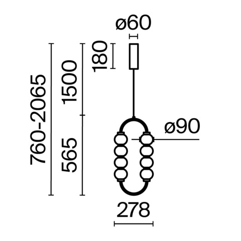 Подвесной светодиодный светильник Maytoni Amulet MOD555PL-L11G3K