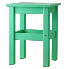 Табурет деревянный Одвар 33х33 см из массива сосны, зеленый