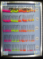 Джиг-головка TROUTTHEME  комплект 100шт ( 0,3г-20г\ 0,5г-20шт\ 0,75г-20шт/1г-20шт/1,5г-20шт.) ультрафиолет, крючок Decoy № 4 продажа от 1 комплекта(100шт)