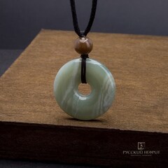 Диск Би. Нефрит "Светлая морская волна"