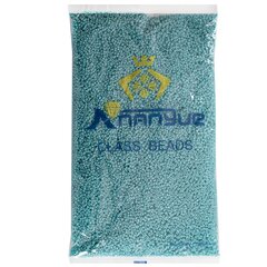 
          Бисер Alingar размер №12 вес 450 гр., бирюзовый глянец, непрозрачный, пакет