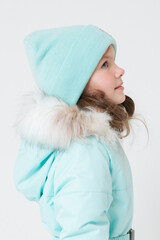 шапка  для девочки  КВ 20225/ш/светлая бирюза