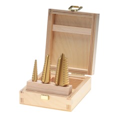 Набор ступенчатых сверл 4-12/10-20/20-30мм HSS-TiN Bucovice(CzTool) 646804