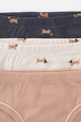 трусы/ уп  для мальчика  К 1928-3уп/песок,бежевый,тем.серый,таксы