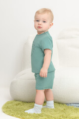 шорты  для мальчика  КР 400671/малахитово-зеленый к464