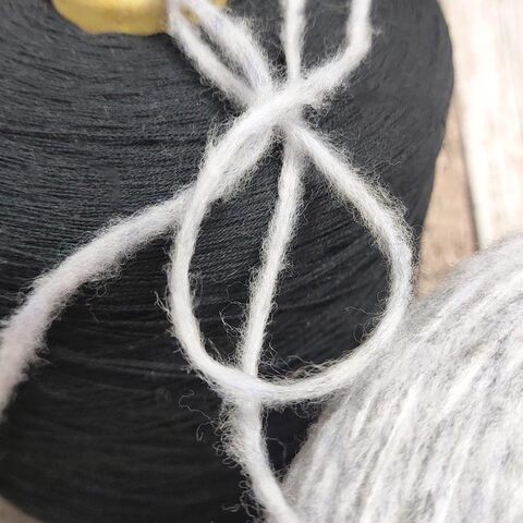 Меринос-шнурок SMOKY 240 серо-голубой меланж