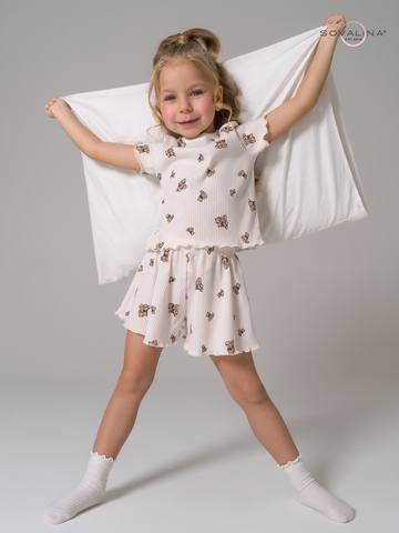 Пижама Элли мишутки на молоке