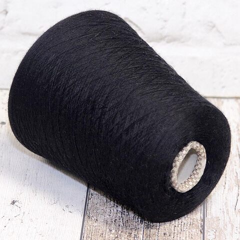 Меринос с кашемиром (10%) и шелком (30%) CARIAGGI ZEFIRO 2/60 черный