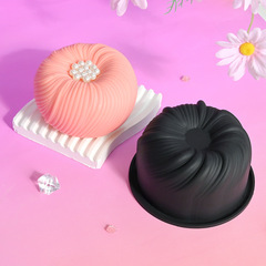 Силиконовая форма для муссового мини торта (бенто) «Вихрь»