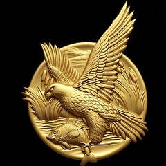 Силиконовый молд Ястреб (медальон) № 0478- м