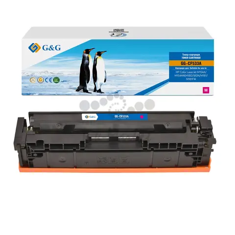 Картридж G&G, аналог HP CF533A/205A красный 0.9k с чипом