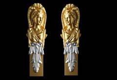 Силиконовый молд № 2100 Кариатиды