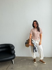 Джоггеры молочные