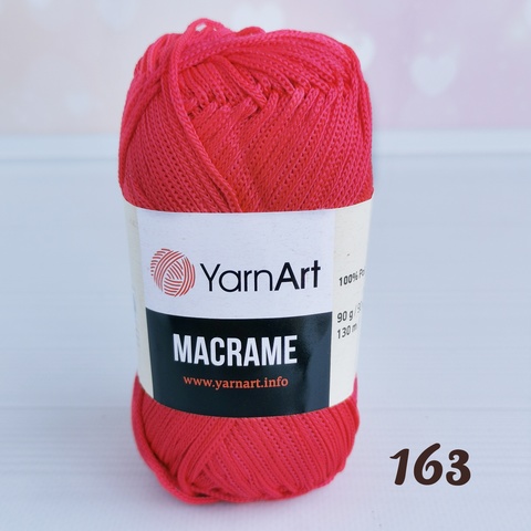 YARNART MACRAME 163, Красный