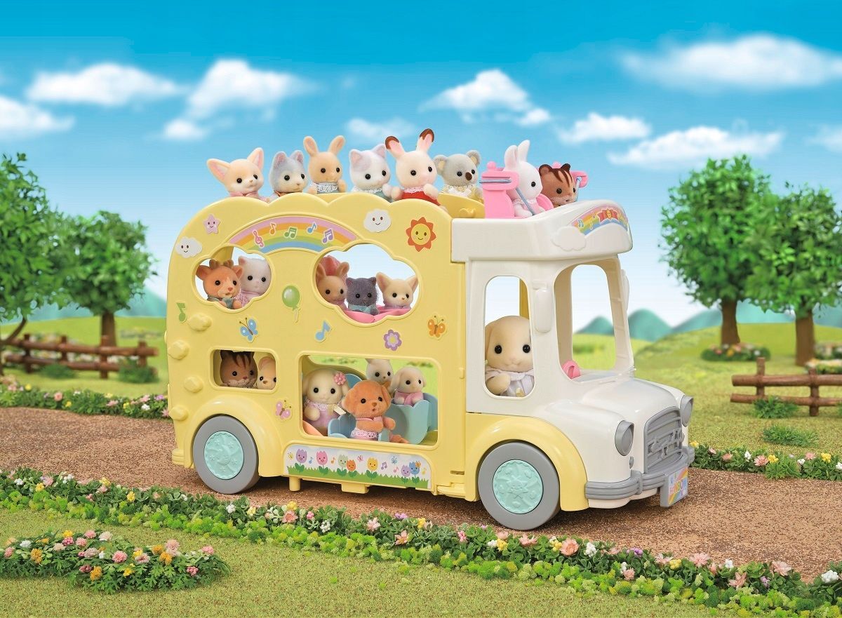 Игровой набор Sylvanian Families - Rainbow Fun Nursery Bus - Красочный  двухэтажный автобус - Сильвания Фэмили 5744 купить в Москве | Доставка по  России.