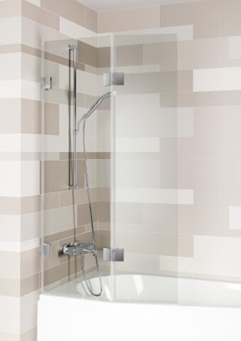 Шторка для ванны VZ SCANDIC NXT X500 DELTA 150/160 L Черный Riho GX00632B1