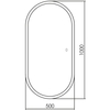 Abber AG6303S-1.0 Зеркало Kontur AG6303S-1.0 с подсветкой, сенсорный выключатель, диммер