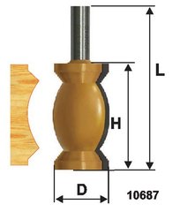 Фреза кромочная фигурная по дереву Энкор 10687