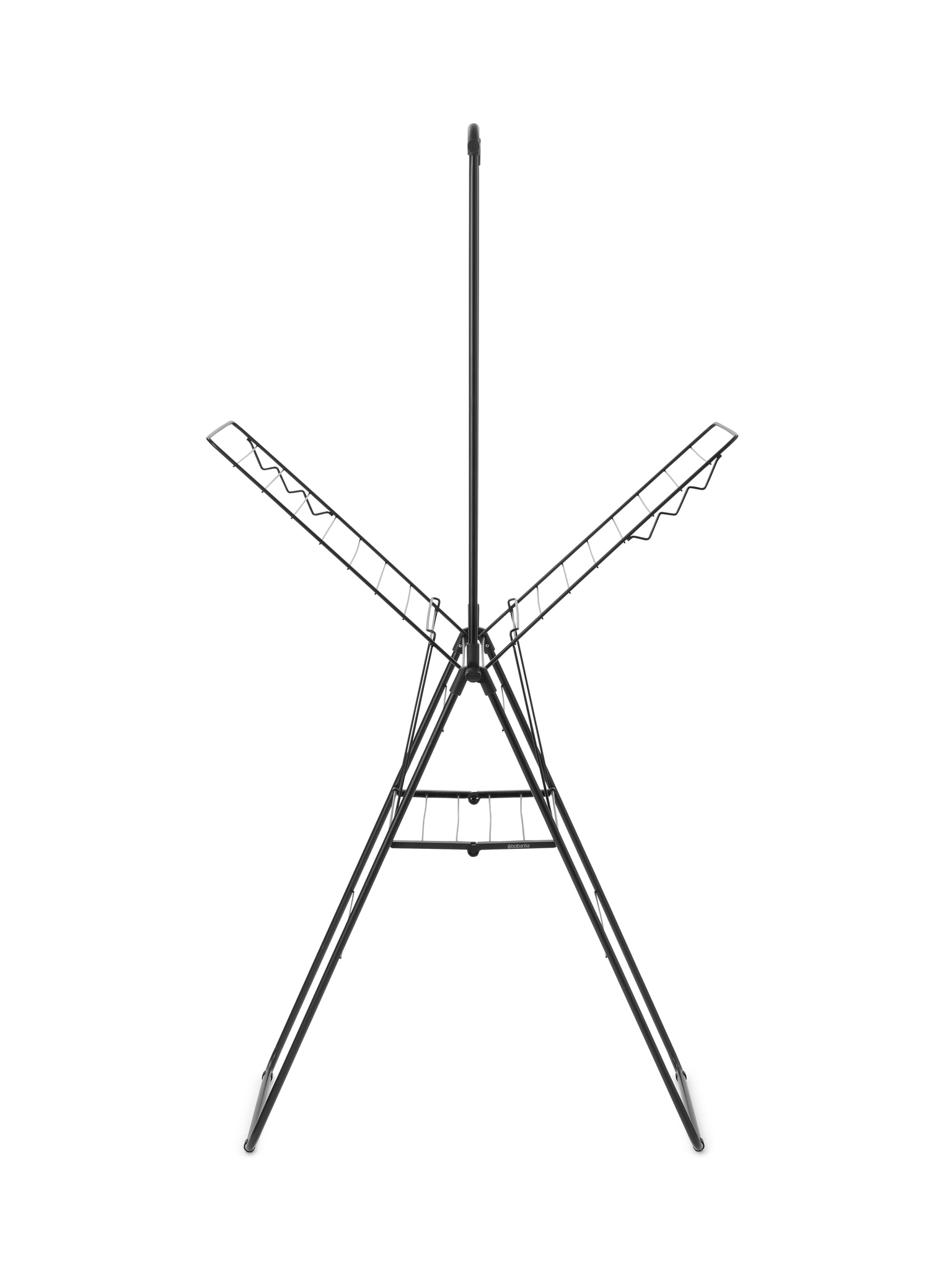 Сушилка напольная с перекладиной HangOn (20 м навески), Черный матовый, арт. 403620 - фото 2