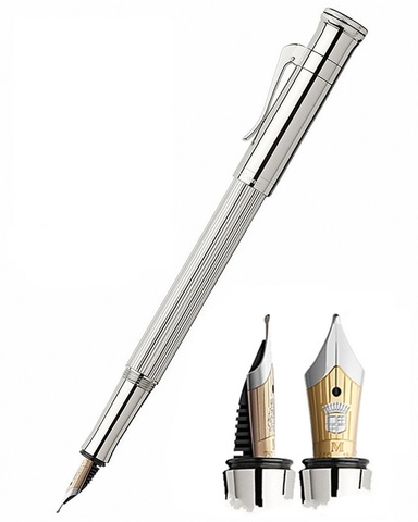 Ручка перьевая Graf von Faber-Castell Classic Sterling Silver, F (148571)
